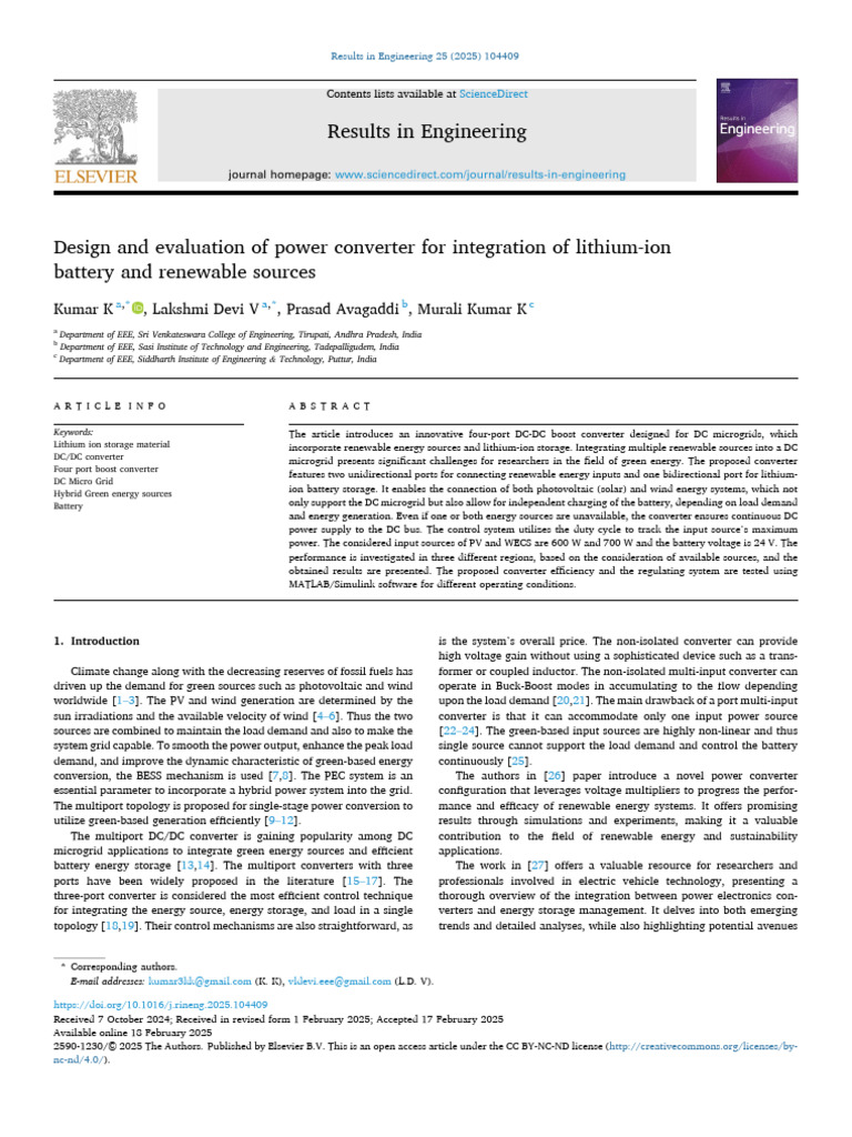 Results in Engineering Published Paper | PDF | Photovoltaics | Energy ...