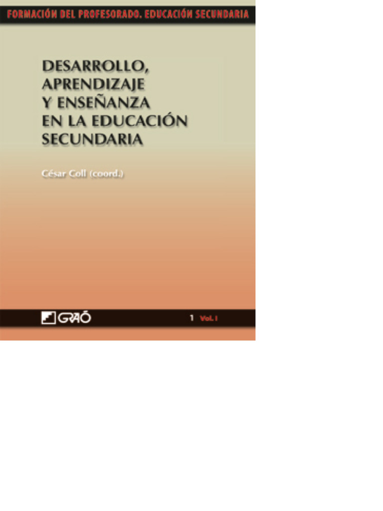 Desarrollo, Aprendizaje y Enseñanza en La Educación Secundaria | PDF