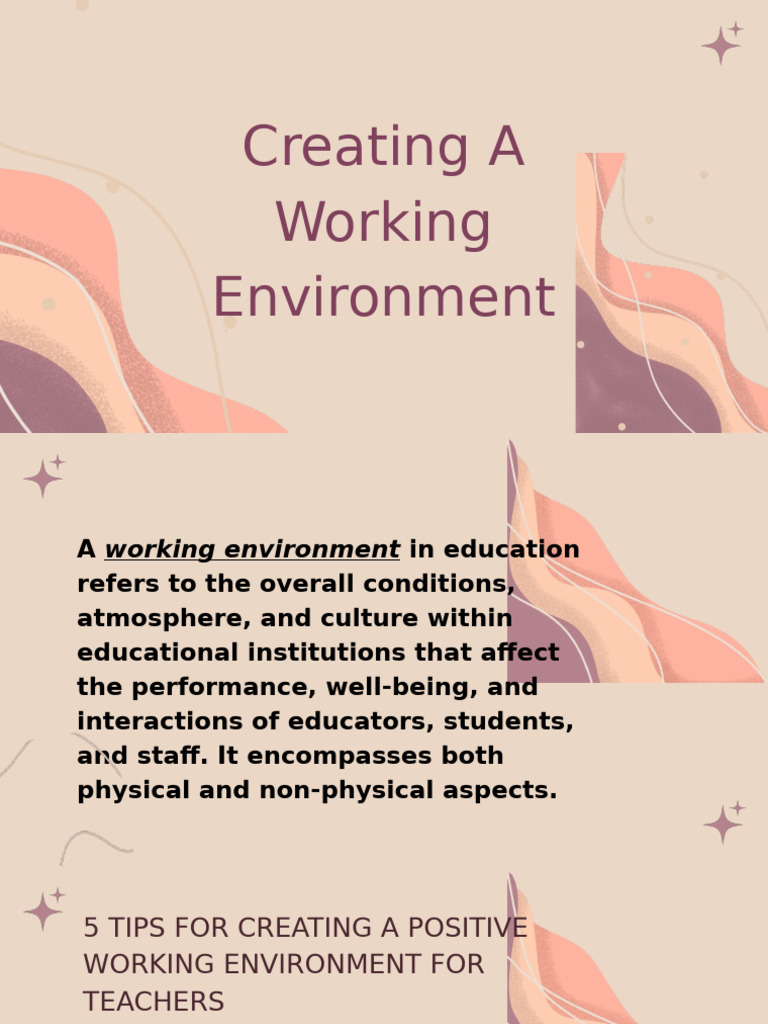 g3 Creating A Working Environment | PDF | Employee Retention | Applied ...