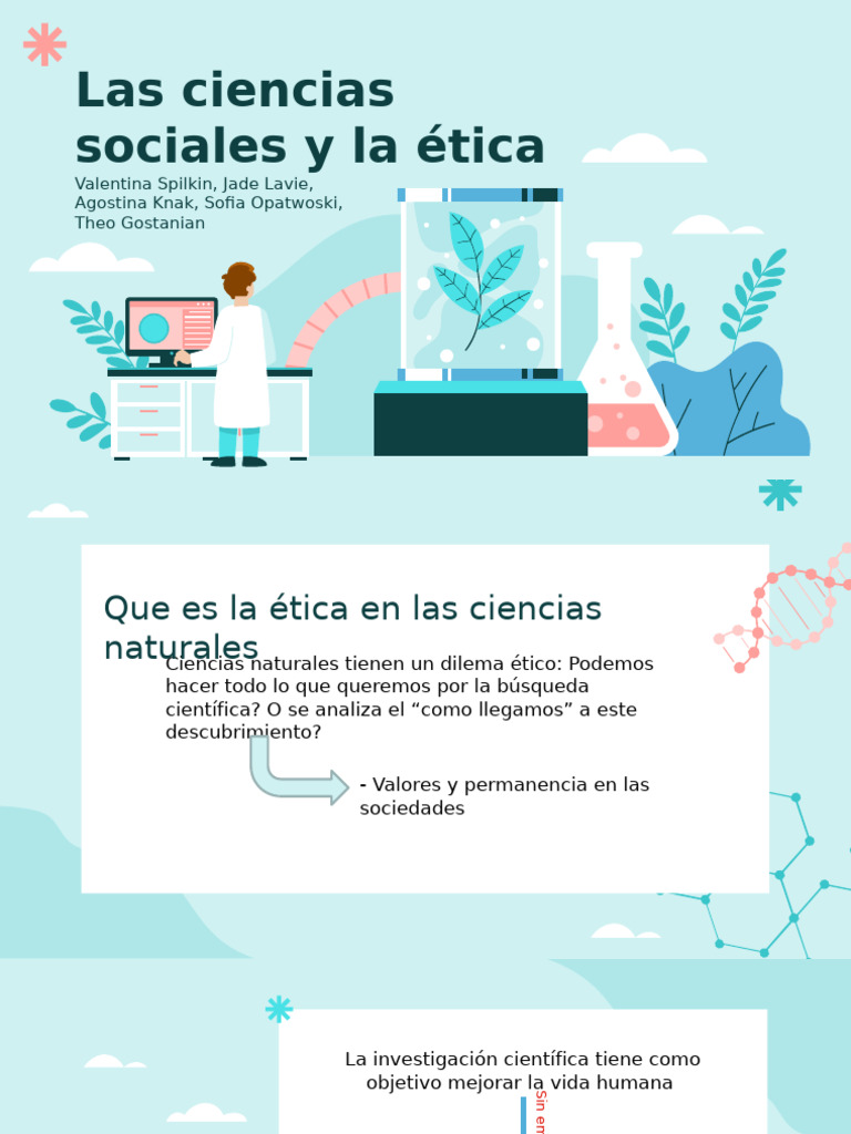 Ética en Ciencias Naturales: Dilemas y Valores | PDF | Método ...
