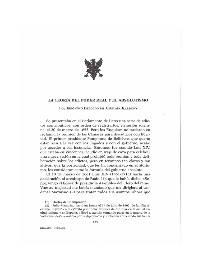 LaTeoria Del Poder Real | PDF