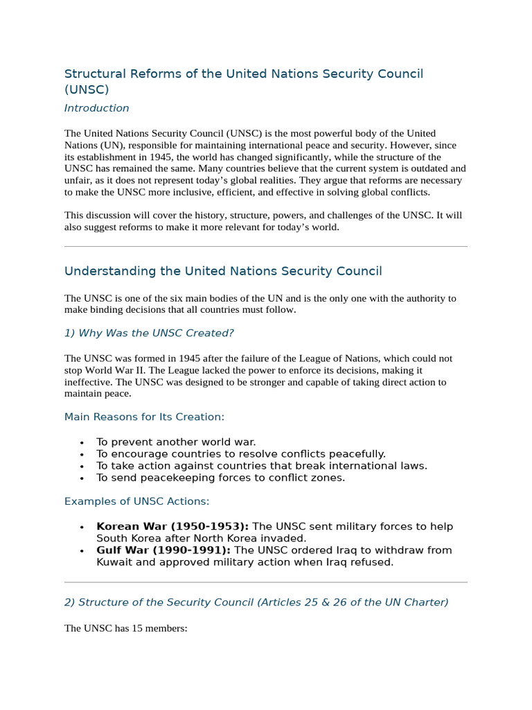 Security Council | PDF | United Nations Security Council | World Politics