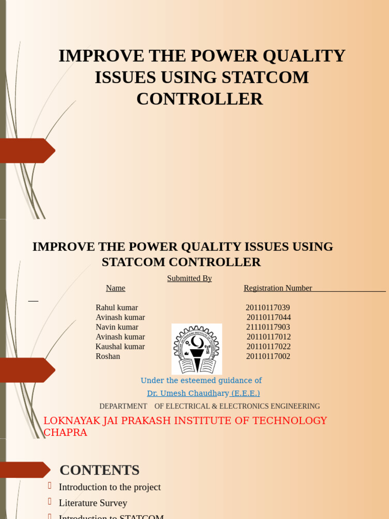 Enhancing Power Quality with STATCOM | PDF | Ac Power | Electricity