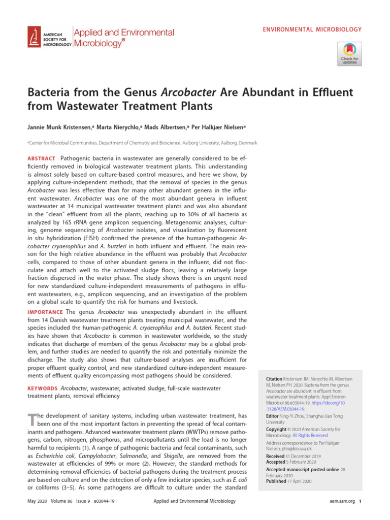 Wastewater | PDF | Sewage Treatment | Bacteria