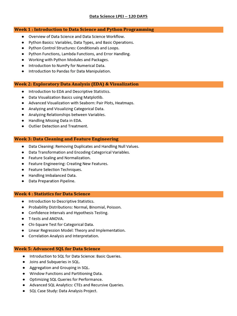 DataScience - ML DEEP LEARNING - LPEI - 120 Days | PDF | Machine ...