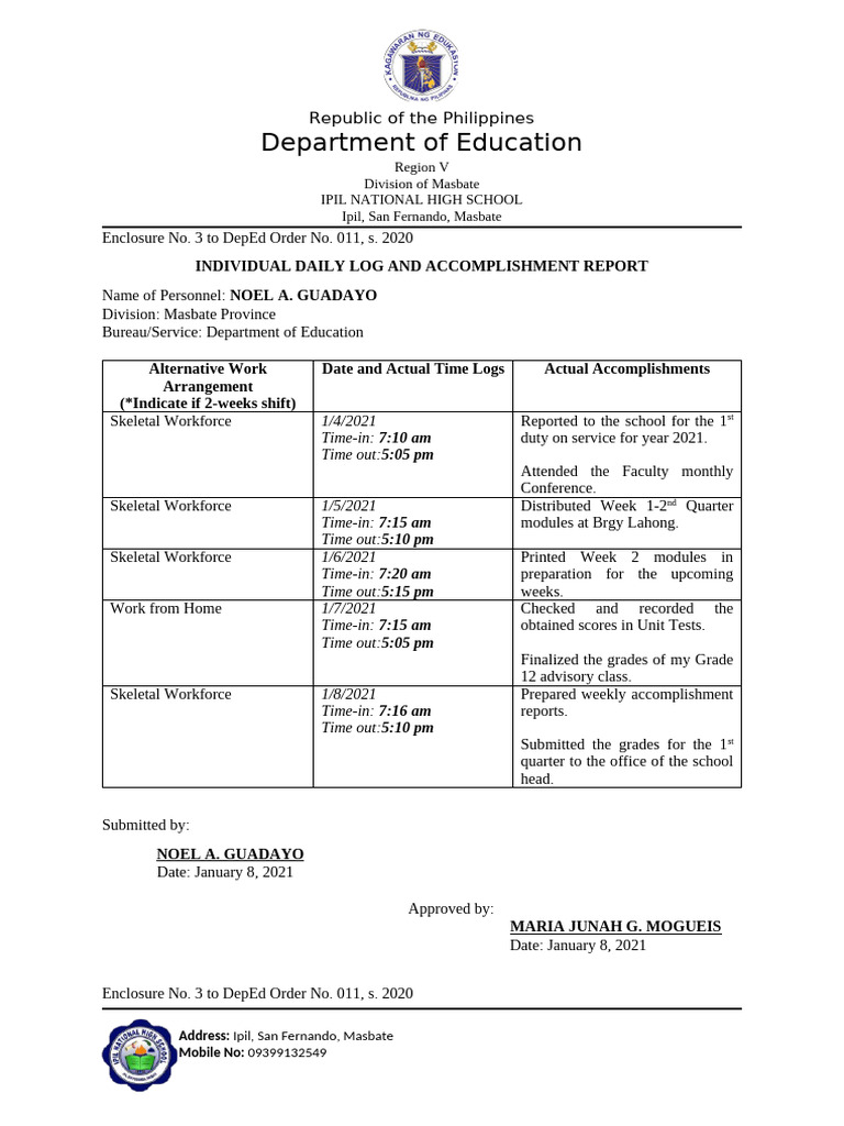 December idlars pdf philippines government