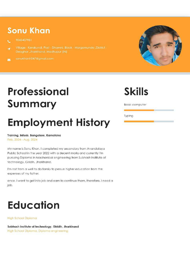 Resume pdf