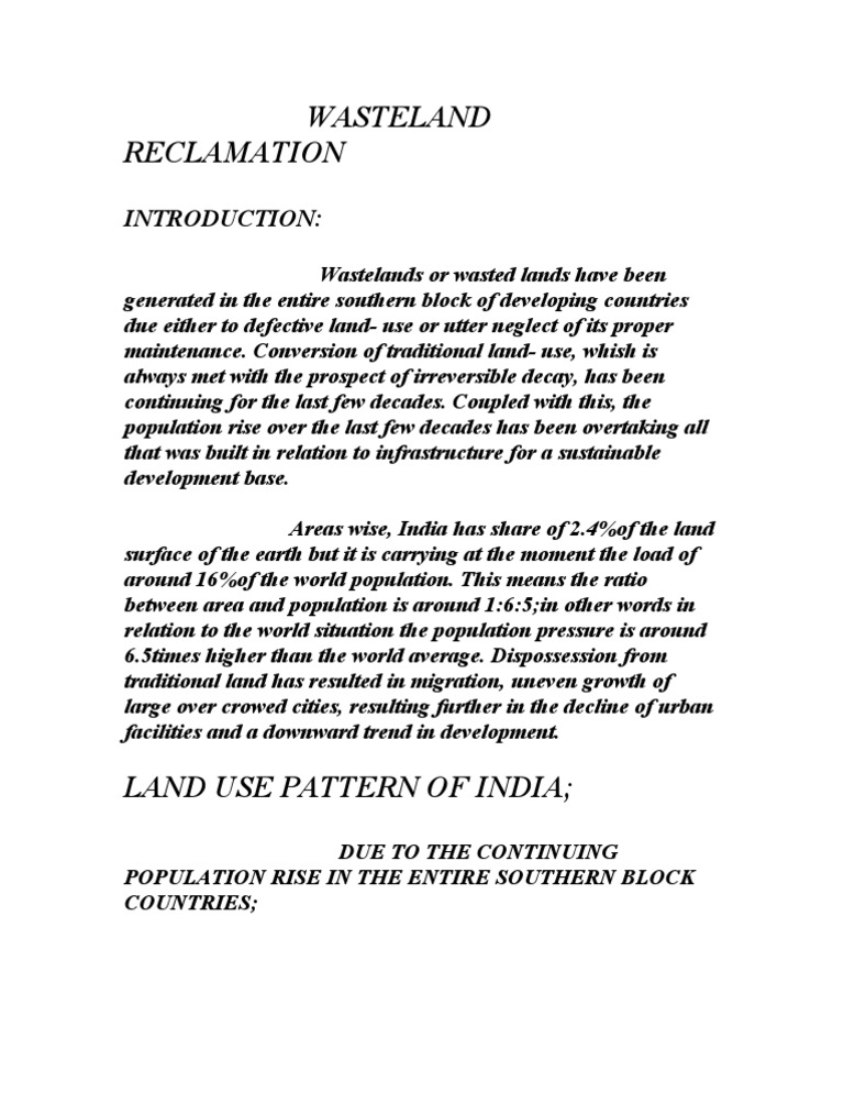 Wasteland Reclamation