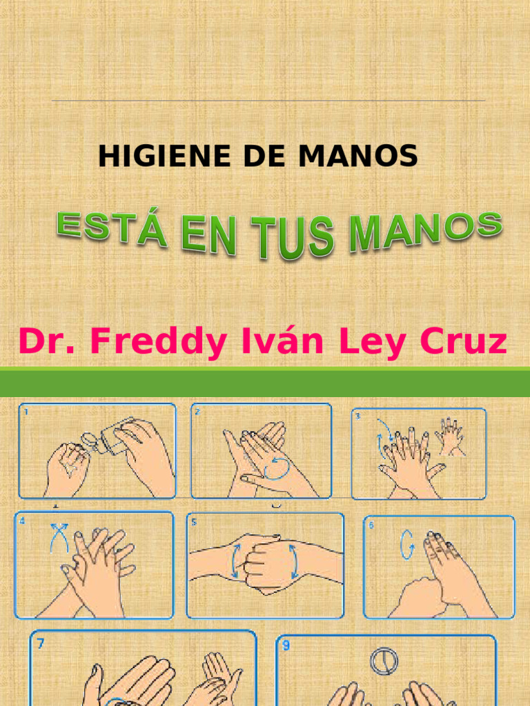 Higiene de Manos en Salud: Prevención de Infecciones | PDF | Lavado de ...