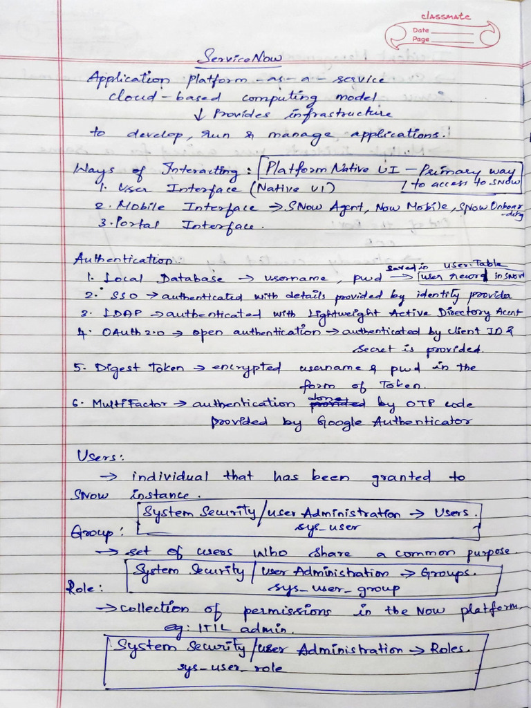 ServiceNow CSA Notes PDF | PDF
