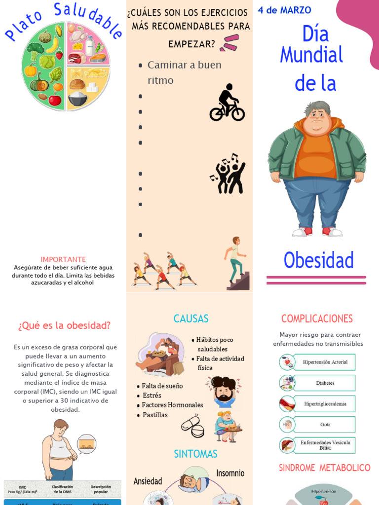 Guía de Alimentación y Ejercicio para la Obesidad | PDF | Obesidad ...