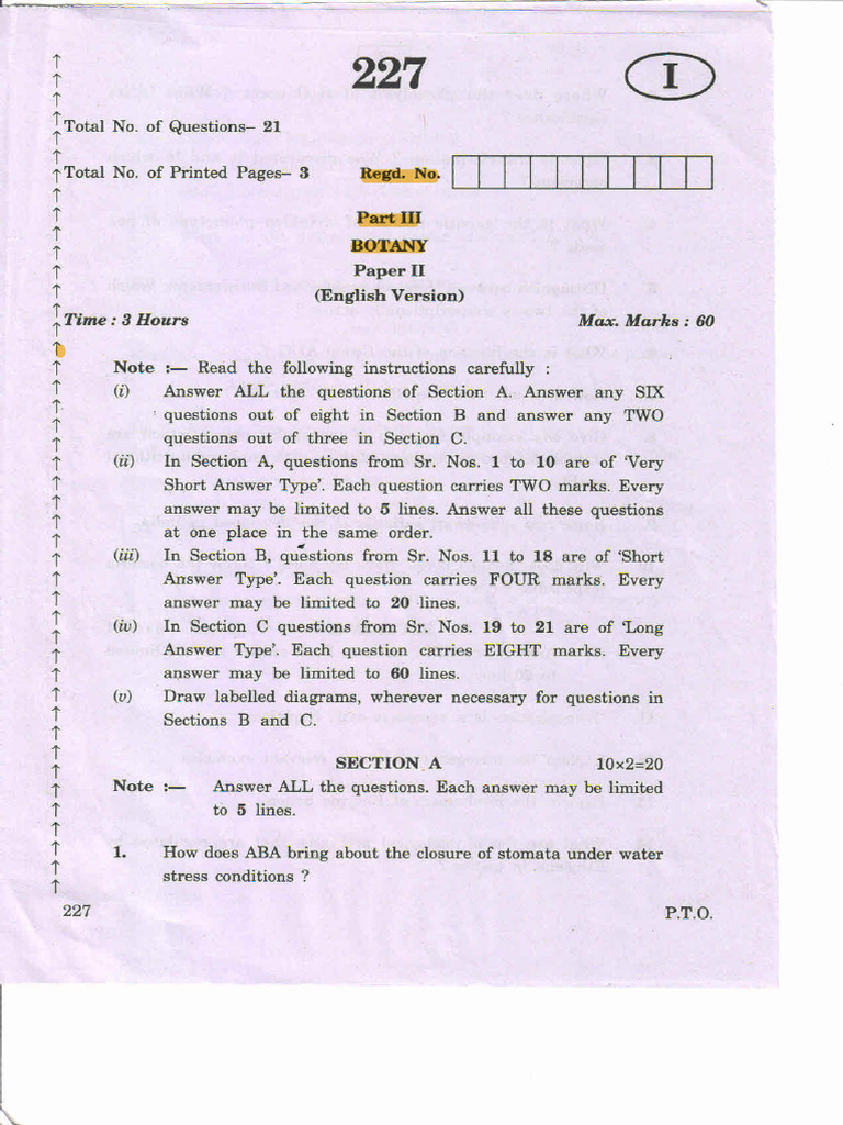 Botany Ii (Em) | PDF