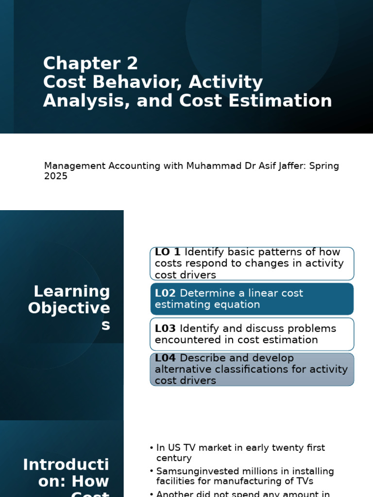 Cost Behavior and Estimation Techniques | PDF | Loss Function | Forecasting