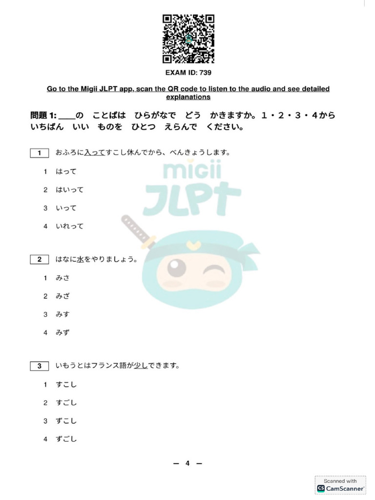 N4 Test (Thursday) | PDF
