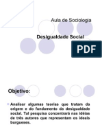 Aula de Sociologia Desigualdade Social