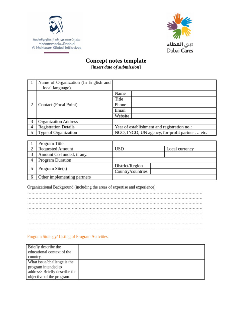 1._Concept_note_template | PDF