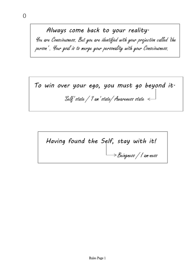 My Rules | PDF | Mind | Thought