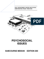 US Army Medical Course MD0549-200 - Psycho Social Issues