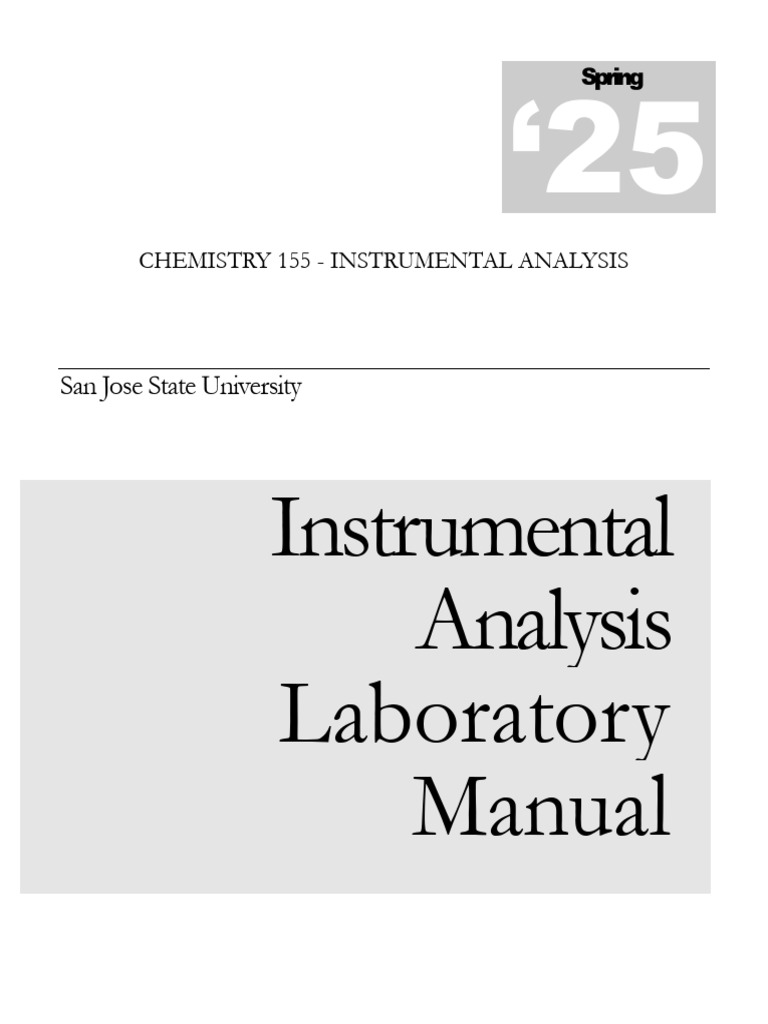 155+Lab+Manual+2025 | PDF | Chromatography | High Performance Liquid ...