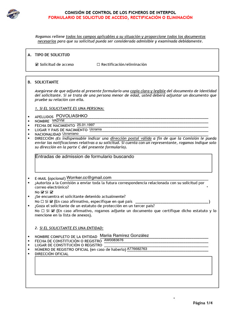 Access Deletion Request Form-Esp-2023 | PDF
