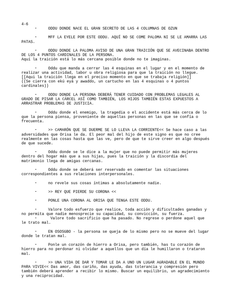 Oddu: Secretos de las 4 Columnas de Ozun | PDF