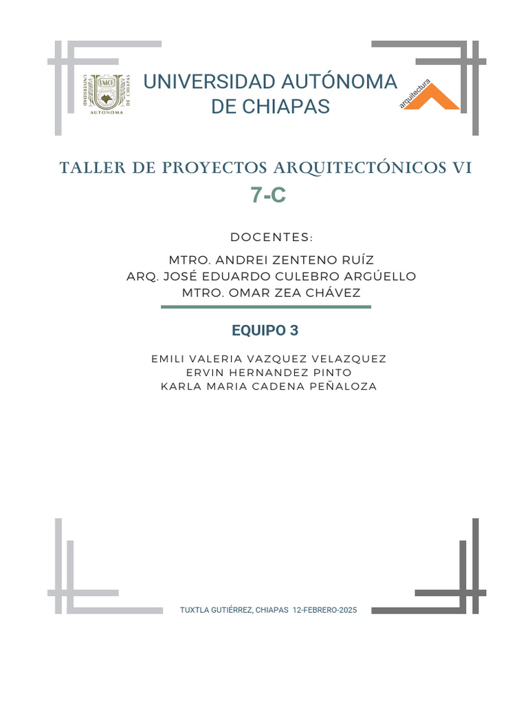 Taller de Proyectos Arquitectónicos VI | PDF