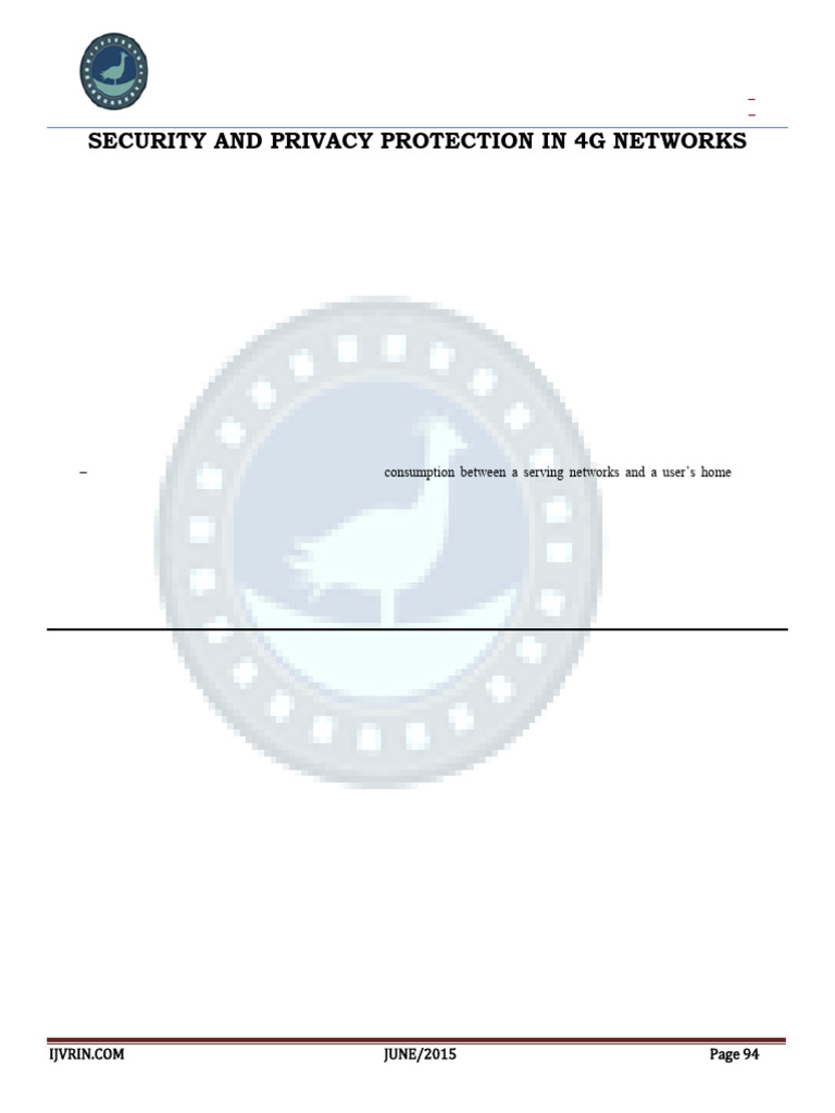 Security in 4G Network Authentication | PDF | Computer Network | Data ...