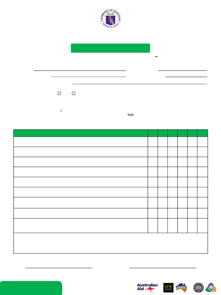 Classroom Observation Tool for Teachers | PDF | Teachers | Learning