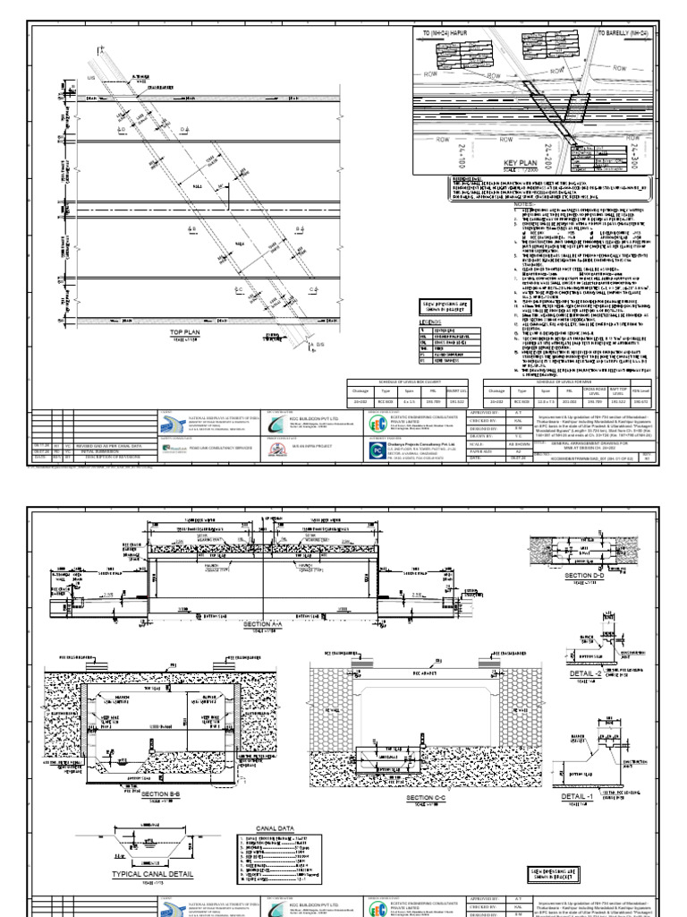 Moradabad Bypass General Arrangement Drawing | PDF | Road ...