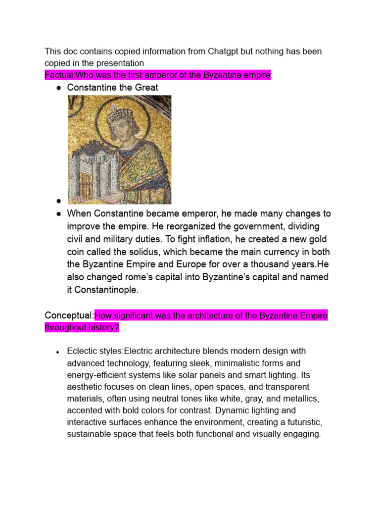 IH Reasearch | PDF | Byzantine Empire | Constantinople