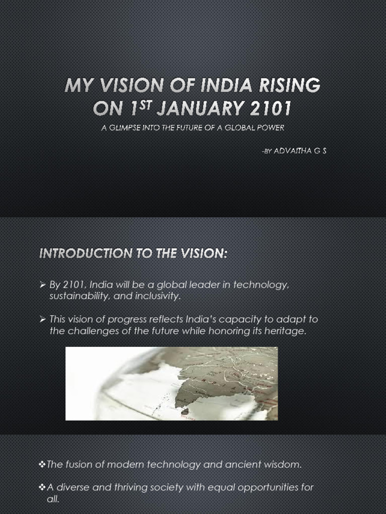MY VISION OF INDIA RISING ON 1st JANUARY | PDF | Sustainability | Wind ...