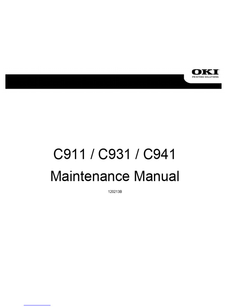 C911 / C931 / C941 Maintenance Manual: Downloaded From Manuals Search ...