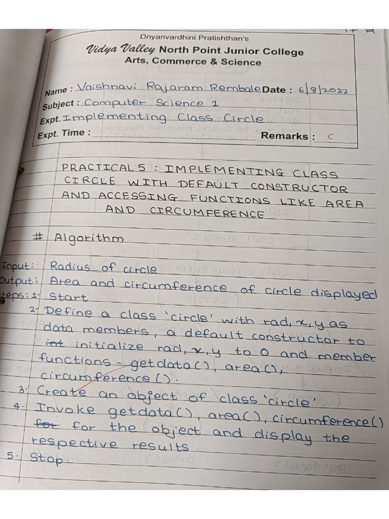 CS 1. Practical 5 | PDF