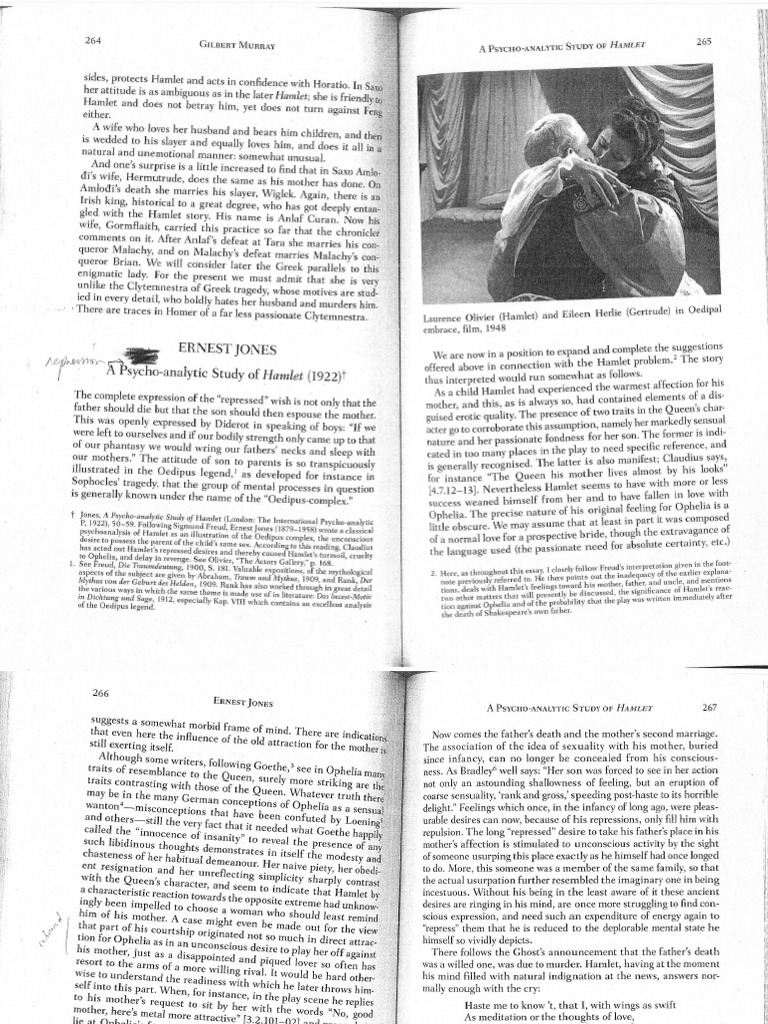 A Psycho Analytic Study of Hamlet | PDF