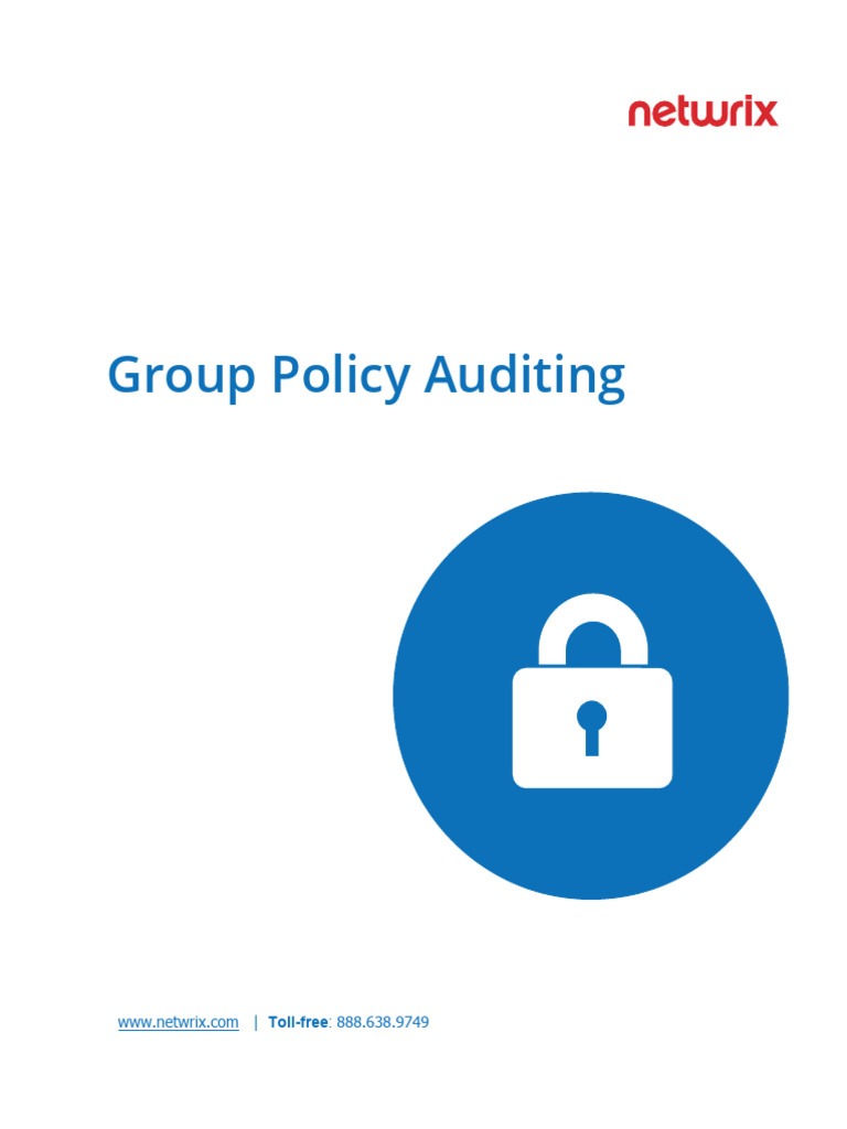 Essential Guide to Group Policy Auditing | PDF | Group Policy | Audit