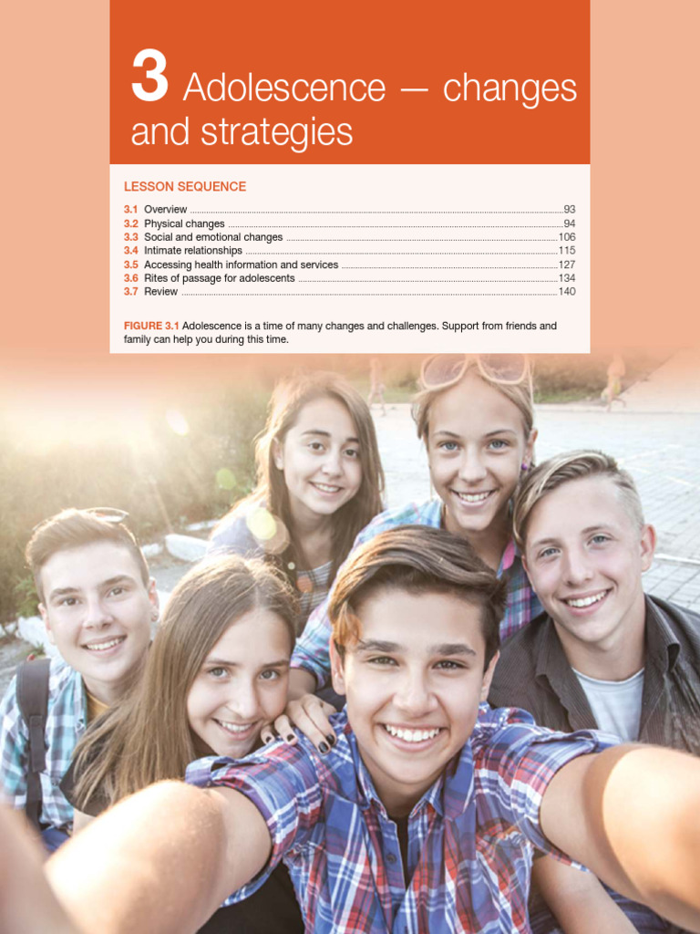 C 03 Adolescence Changes and Strategies | PDF | Menstrual Cycle | Puberty