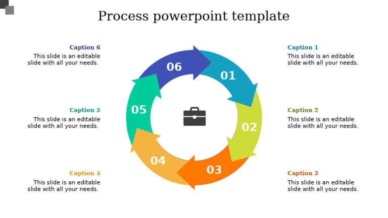 Editable Process PowerPoint Template | PDF