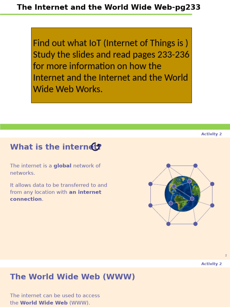 The Internet and The World Wide Web Protocol | PDF | World Wide Web ...