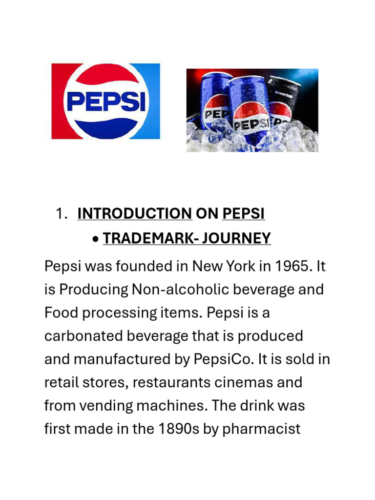 Document 1 | PDF | Pepsi | Coca Cola