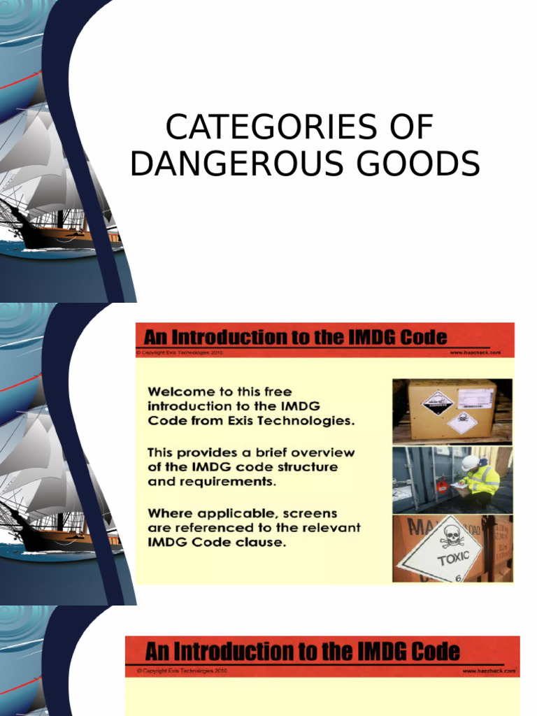9 Classes of Dangerous Goods Overview | PDF