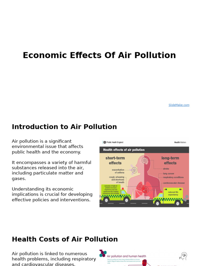 Economic Impacts of Air Pollution | PDF | Air Pollution | Pollution