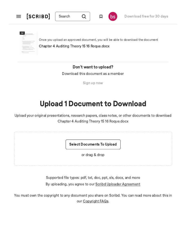 Upload A Document - Scribd | PDF | Scribd | Computing