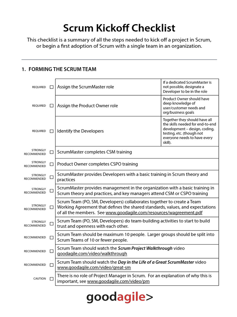 Kickoff | PDF | Scrum (Software Development) | Software Development Process