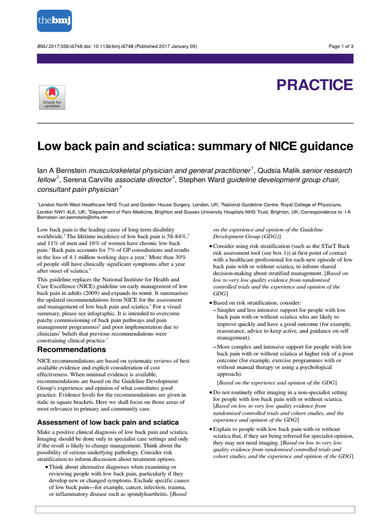 bmj.i6748.full | PDF | Low Back Pain | Back Pain