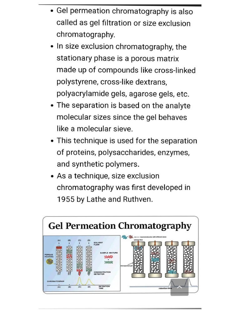 Gel Permeation Chromatography | PDF