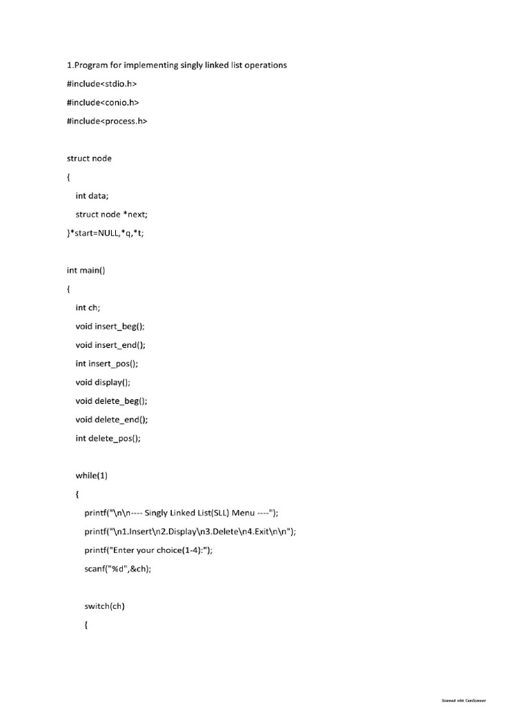 Data Structure Lab Manual | PDF