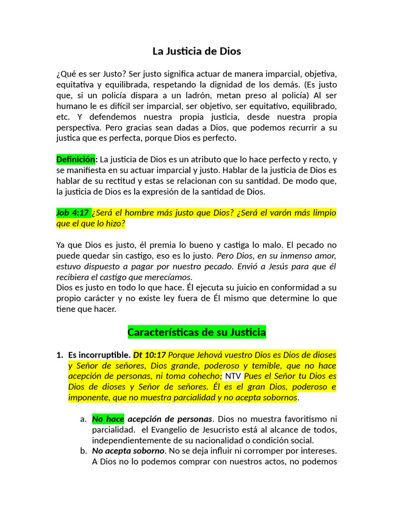 La Justicia Perfecta de Dios | PDF | Justicia | Crimen y violencia