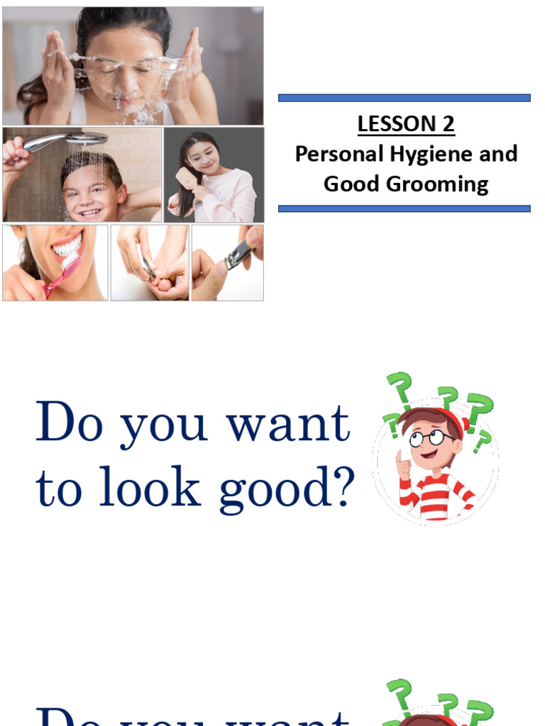 Chapter 1 Young Adolescent Care Lesson 2 Personal Hygiene and Good ...