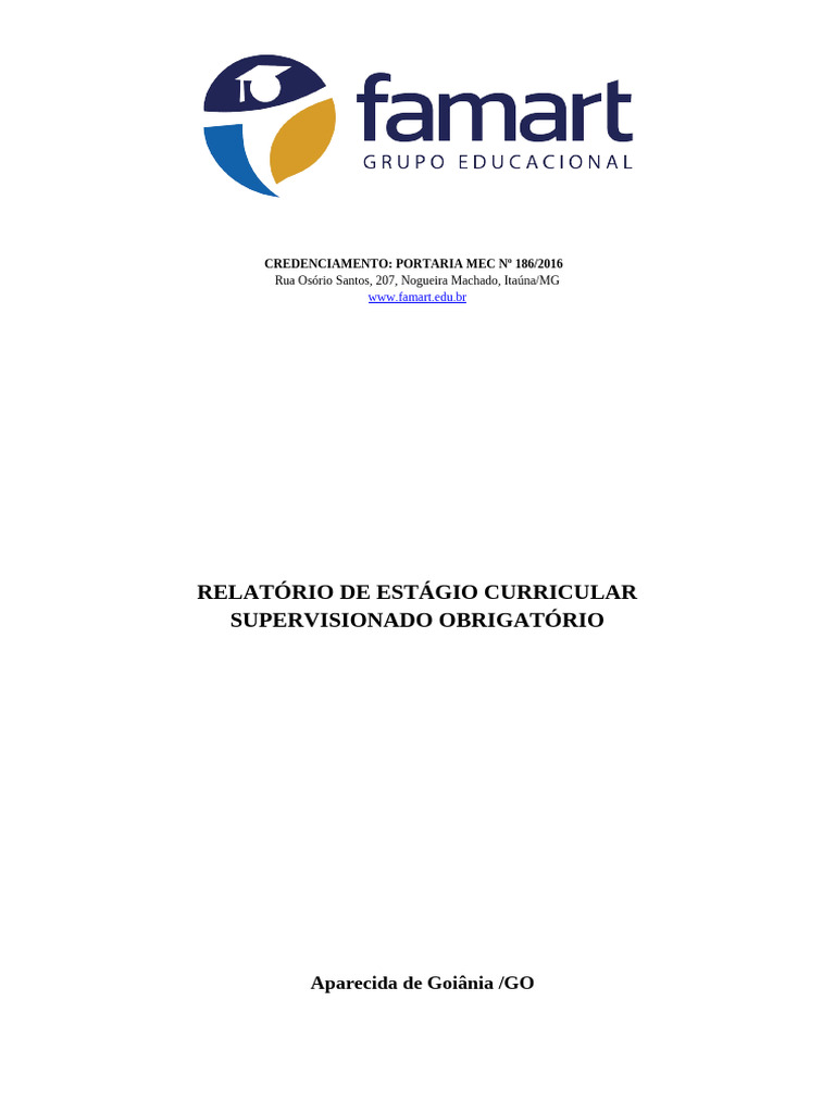 Estágio em Psicopedagogia na Famart | PDF | Aprendizado | Pós-graduação