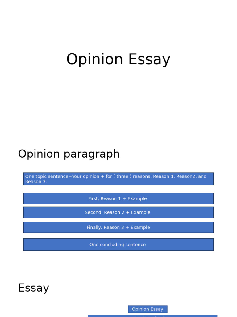 How to Write an Opinion Essay | PDF | Essays